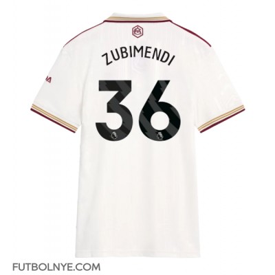 Camiseta Arsenal Martin Zubimendi #36 Tercera Equipación para mujer 2025-26 manga corta Camiseta Arsenal Martin Zubimendi #36 Tercera Equipación para mujer 2025-26 manga corta